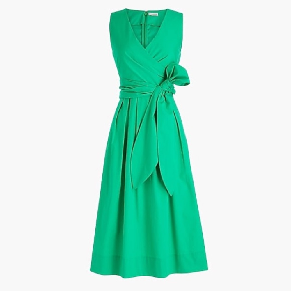J. Crew Wrap-top shirtdress in organic cotton